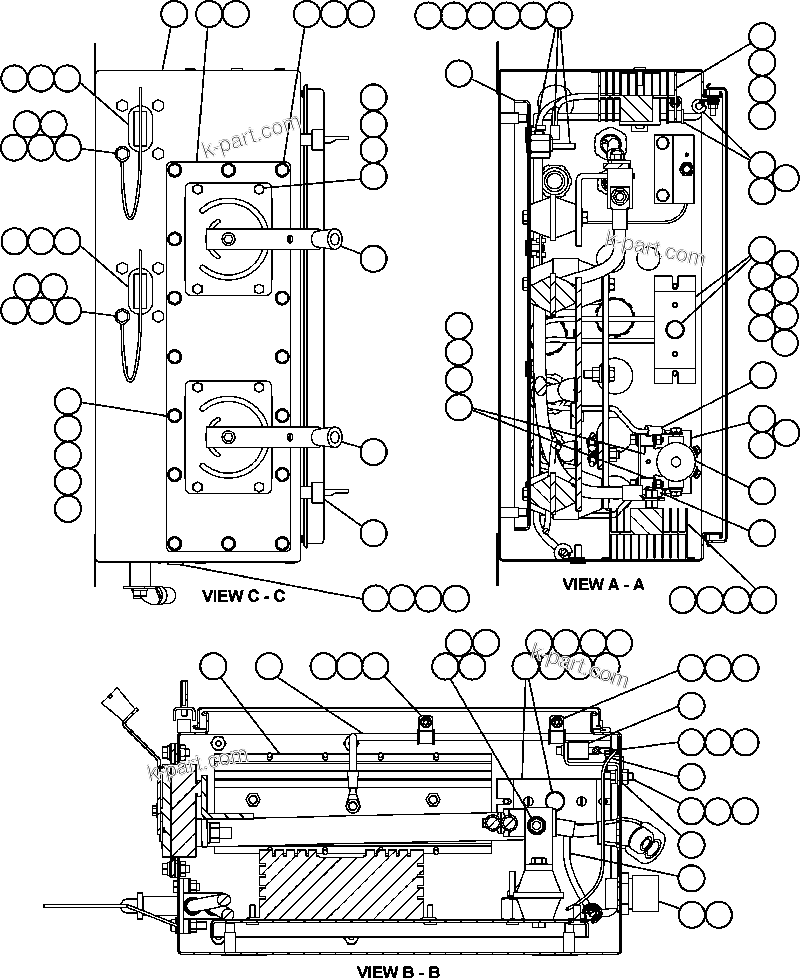Komatsu parts book diagram for AFE52-J 930E-3 S/N A30336-A30340  KLEMKE: BATTERY CONTROL BOX ASSEMBLY - 1