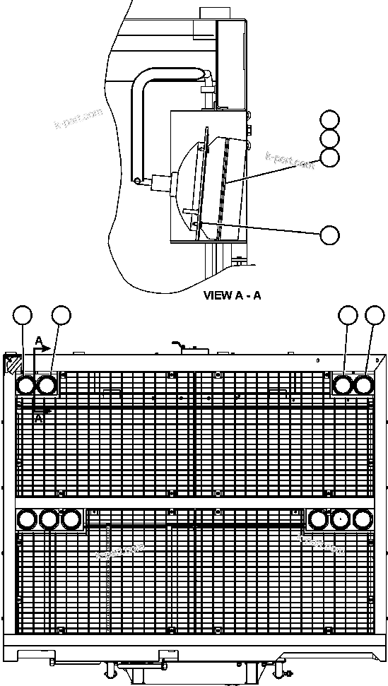 Komatsu parts book diagram for AFE52-J 930E-3 S/N A30336-A30340  KLEMKE: HEAD/FOG LIGHT INSTALLATION
