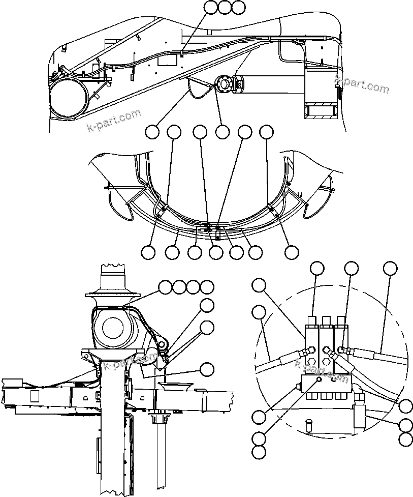 Komatsu parts book diagram for AFE52-J 930E-3 S/N A30336-A30340  KLEMKE: AUTOMATIC LUBRICATION SYSTEM - 1
