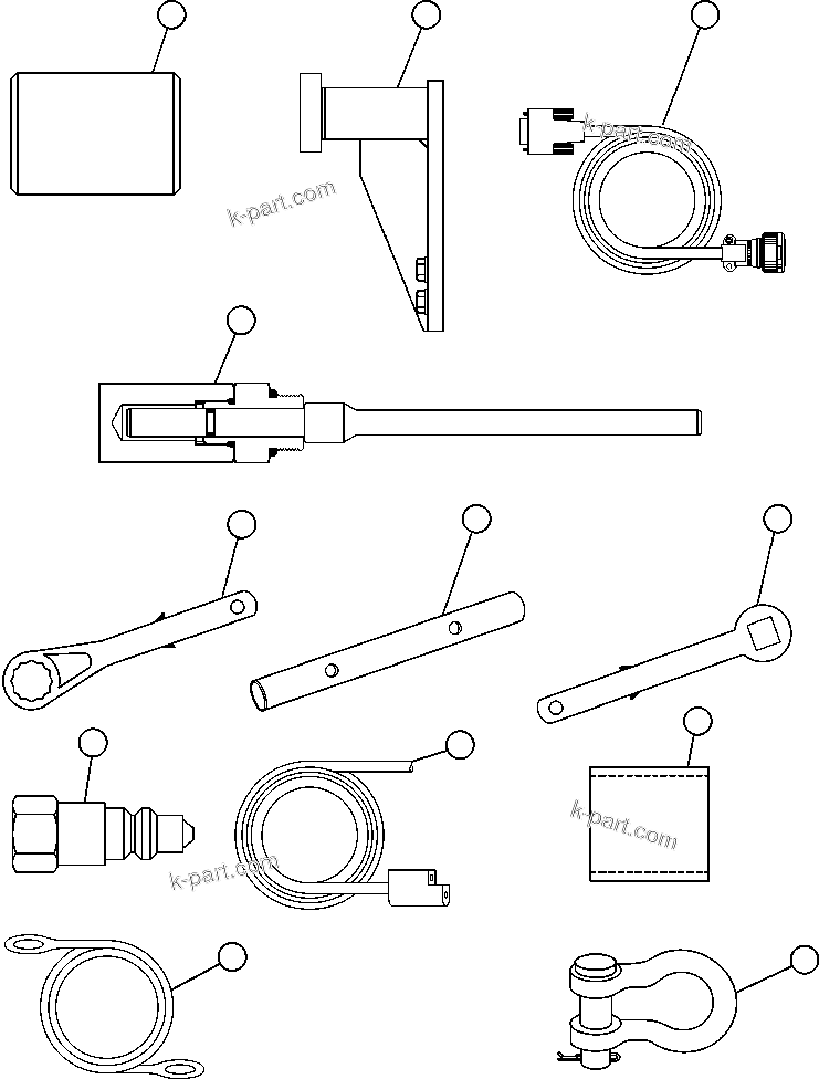 Komatsu parts book diagram for AFE52-J 930E-3 S/N A30336-A30340  KLEMKE: TOOL GROUP - DOMESTIC (EJ2633)