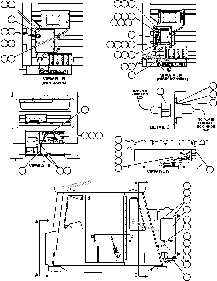 Komatsu parts book diagram for AFE52-J 930E-3 S/N A30336-A30340  KLEMKE: PAYLOAD METER III - CAB