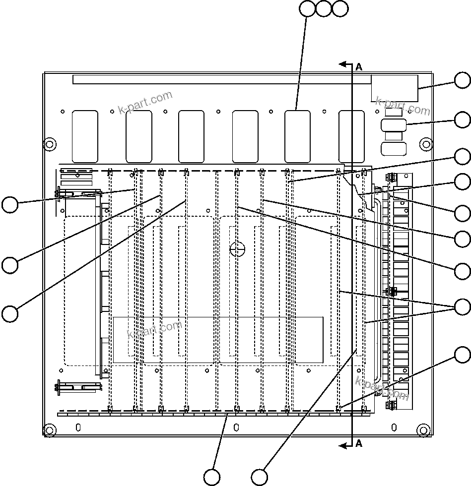 Komatsu parts book diagram for AFE52-J 930E-3 S/N A30336-A30340  KLEMKE: PANEL - ICP (GE0856)