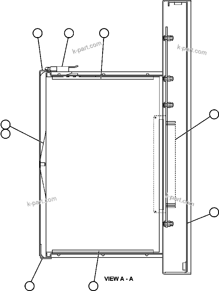 Komatsu parts book diagram for AFE52-J 930E-3 S/N A30336-A30340  KLEMKE: PANEL - ICP - 1 (GE0856)