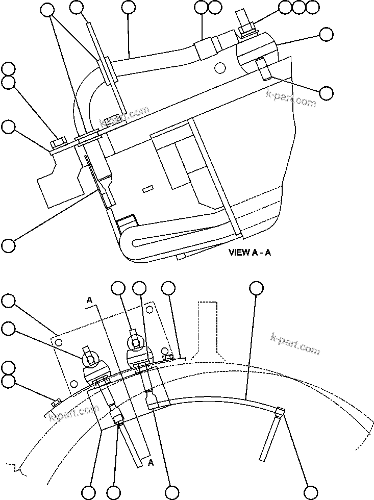 Komatsu parts book diagram for AFE52-J 930E-3 S/N A30336-A30340  KLEMKE: ALTERNATOR - TERTIARY CONNECTION