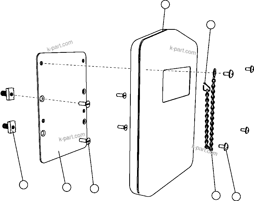 Komatsu parts book diagram for AFE57-AA 830E-AC S/N A30106 - A30108      ELK VALLEY COAL: MANUAL HOLDER