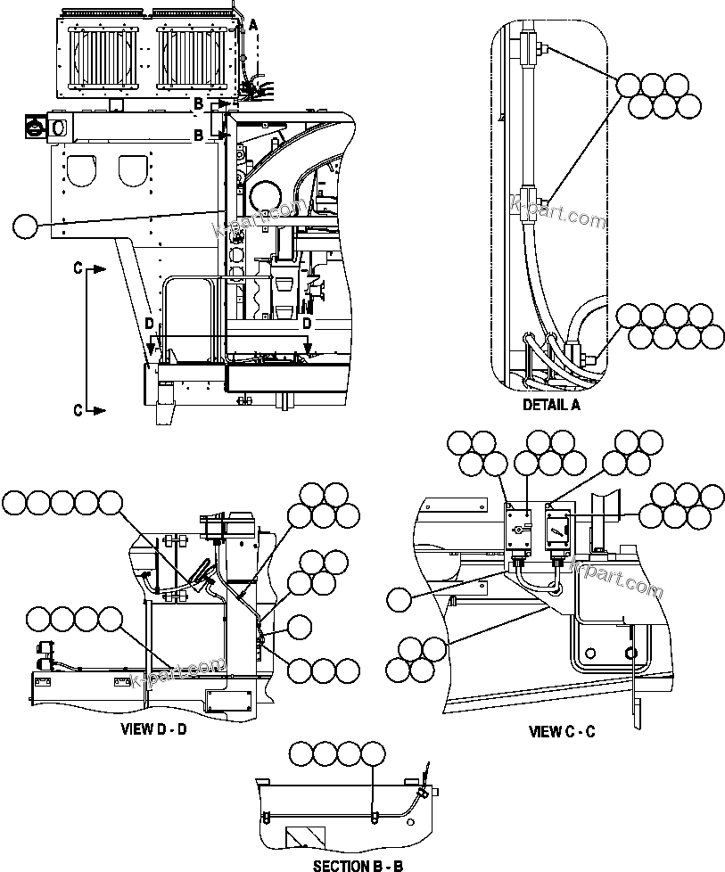 Komatsu parts book diagram for AFE57-AA 830E-AC S/N A30106 - A30108      ELK VALLEY COAL: RIGHT DECK ELECTRICAL GROUP