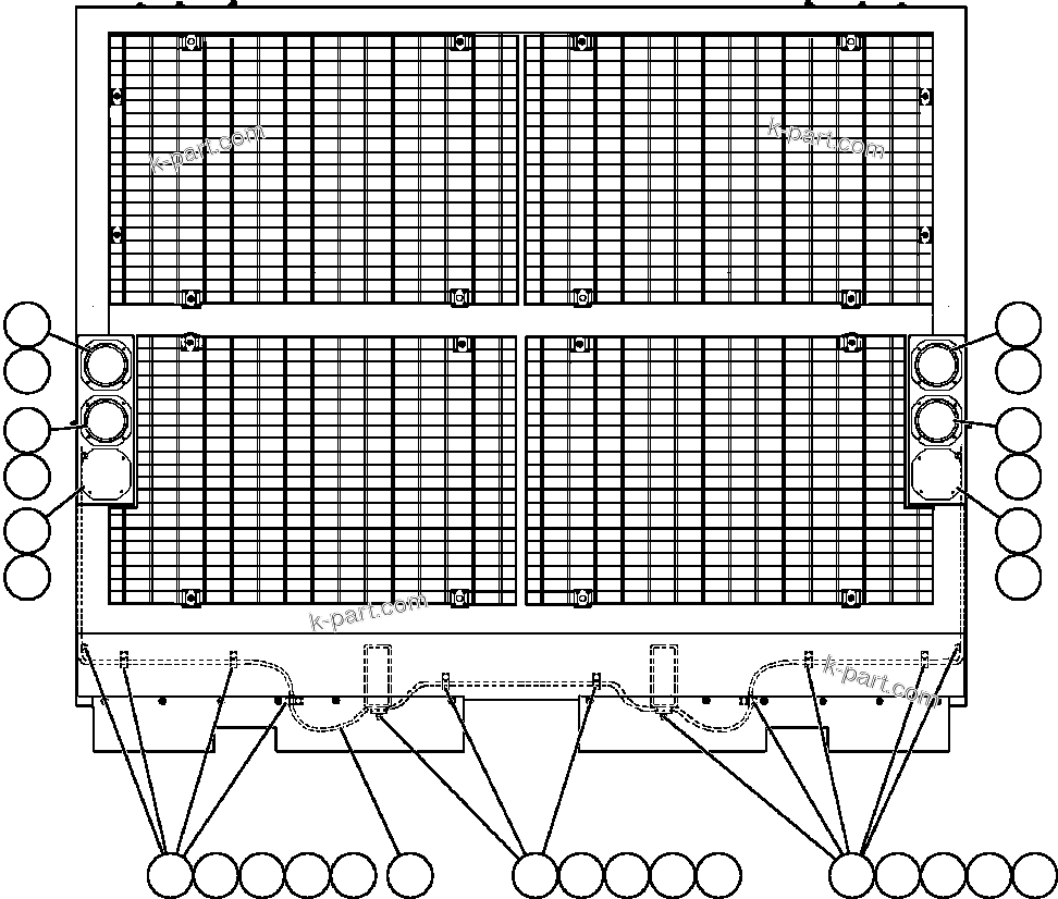 Komatsu parts book diagram for AFE57-AA 830E-AC S/N A30106 - A30108      ELK VALLEY COAL: HEADLIGHT INSTALLATION
