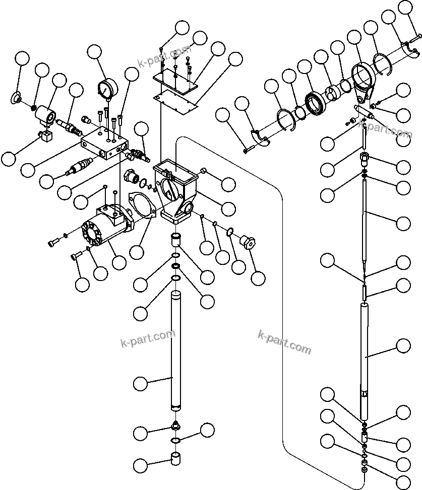Komatsu parts book diagram for AFE57-AA 830E-AC S/N A30106 - A30108      ELK VALLEY COAL: LUBE PUMP ASSEMBLY (XA2788)