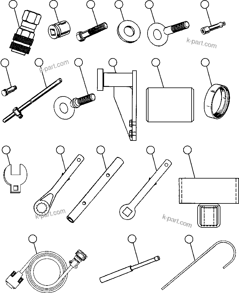 Komatsu parts book diagram for AFE57-AA 830E-AC S/N A30106 - A30108      ELK VALLEY COAL: TOOL GROUP - INTERNATIONAL (EJ2636)