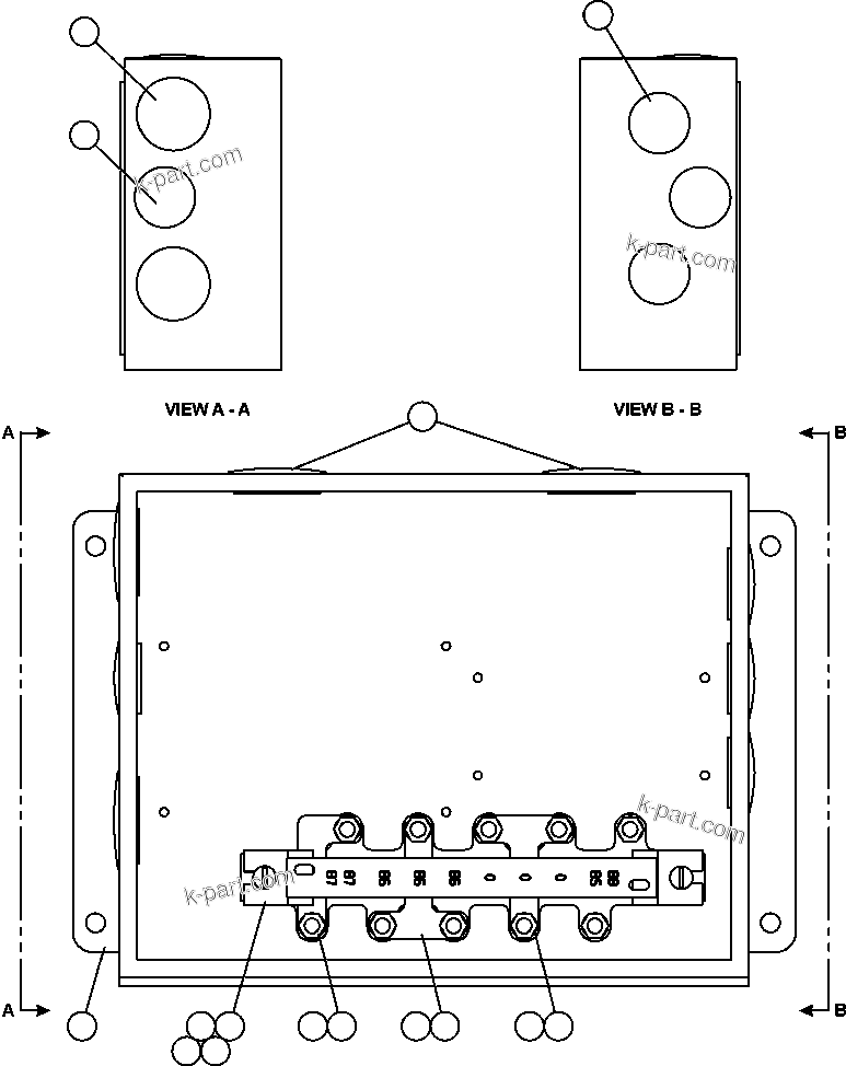 Komatsu parts book diagram for AFE57-AA 830E-AC S/N A30106 - A30108      ELK VALLEY COAL: HOTSTART BOX ASSEMBLY (EJ5557)