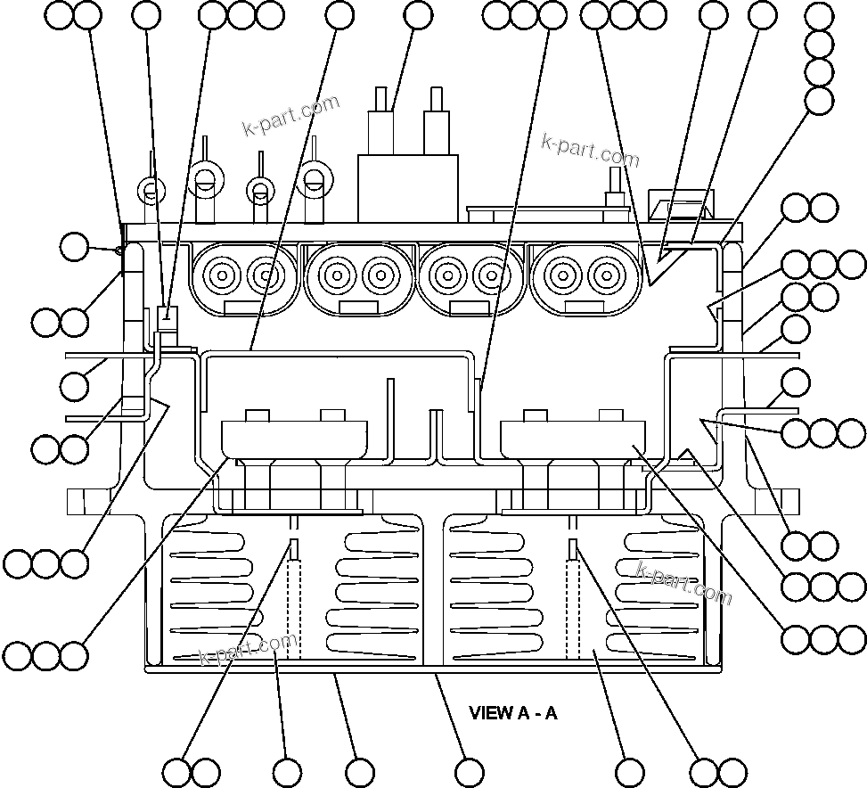 Komatsu parts book diagram for AFE57-AA 830E-AC S/N A30106 - A30108      ELK VALLEY COAL: PANEL - A.F.S.E. - 1 (GE0858)