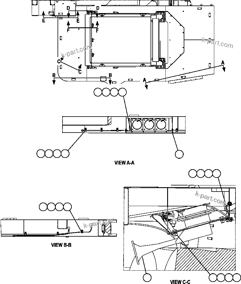 Komatsu parts book diagram for AFE57-AM 830E-1AC S/N A30162, A30163, A30165 - A30167, A30170 - A30173     MACARTHUR: LEFT DECK ELECTRICAL GROUP