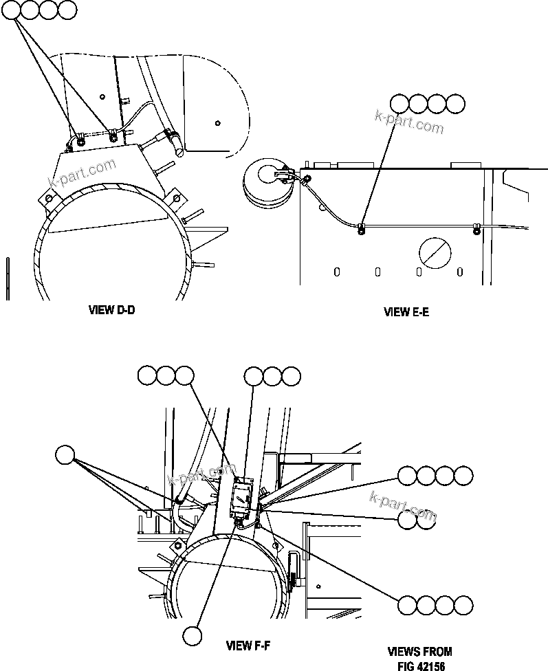Komatsu parts book diagram for AFE57-AM 830E-1AC S/N A30162, A30163, A30165 - A30167, A30170 - A30173     MACARTHUR: LEFT DECK ELECTRICAL WIRING