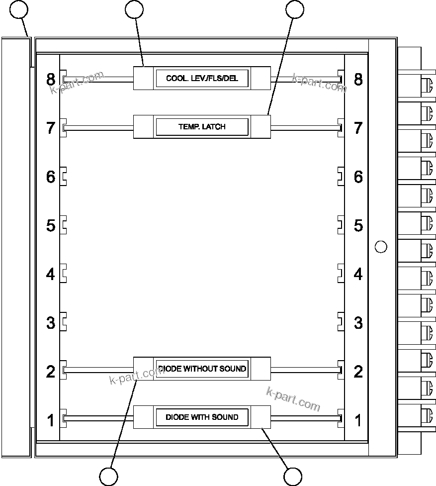Komatsu parts book diagram for AFE57-AM 830E-1AC S/N A30162, A30163, A30165 - A30167, A30170 - A30173     MACARTHUR: AID MODULE ASSEMBLY (PC1810)
