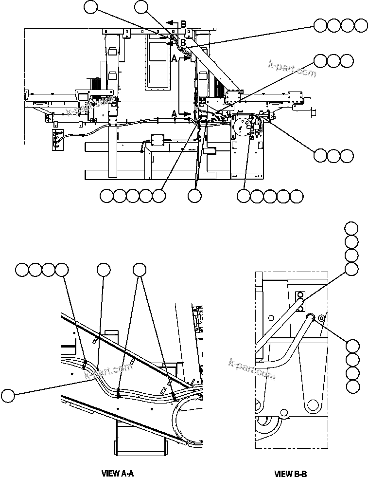 Komatsu parts book diagram for AFE57-AM 830E-1AC S/N A30162, A30163, A30165 - A30167, A30170 - A30173     MACARTHUR: RESERVE SYSTEM ( 2/2)