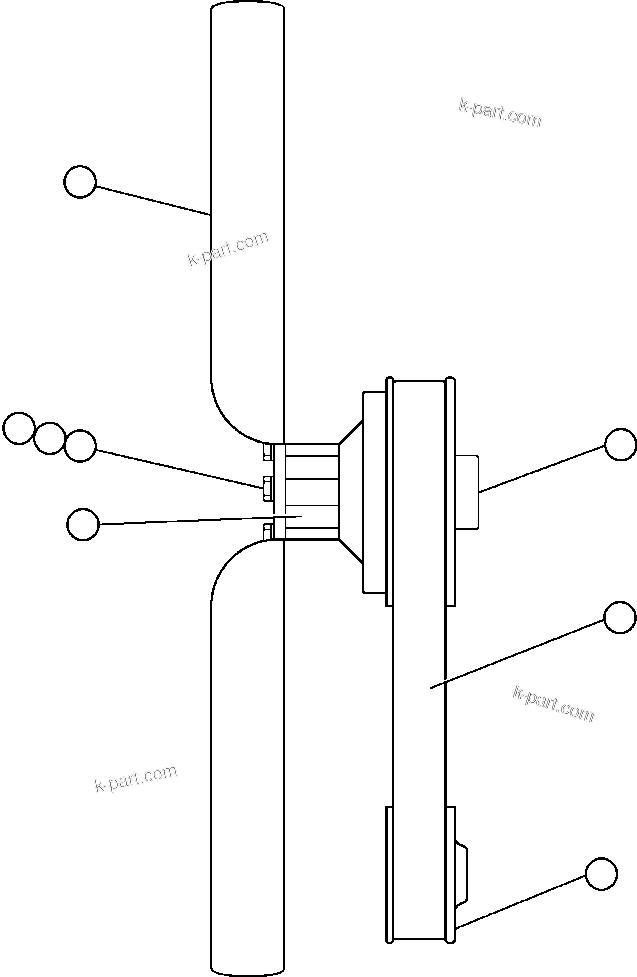Komatsu parts book diagram for AFE57-AQ 830E-1AC S/N A30174-A30176 & A30183 - A30185     HUNTER VALLEY: FAN & FAN DRIVE