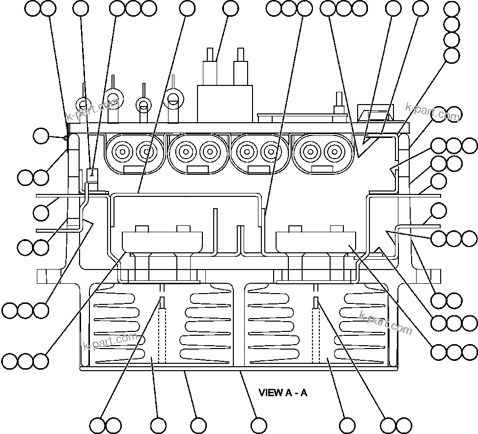 Komatsu parts book diagram for AFE57-AQ 830E-1AC S/N A30174-A30176 & A30183 - A30185     HUNTER VALLEY: PANEL - A.F.S.E.   2/2 (GE0858)