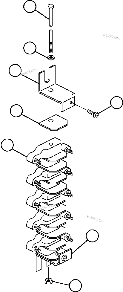 Komatsu parts book diagram for AFE57-AQ 830E-1AC S/N A30174-A30176 & A30183 - A30185     HUNTER VALLEY: TERMINAL BOARDS  1/2