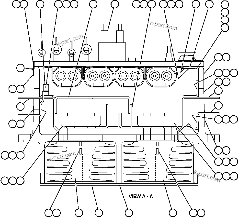 Komatsu parts book diagram for AFE57-AT 830E-1AC S/N A30182, A30186-A30187, A30191-A30193      CARDINAL RIVER / NORTH AMERICAN CONSTRUCTION: PANEL - A.F.S.E.   2/2 (GE0858)