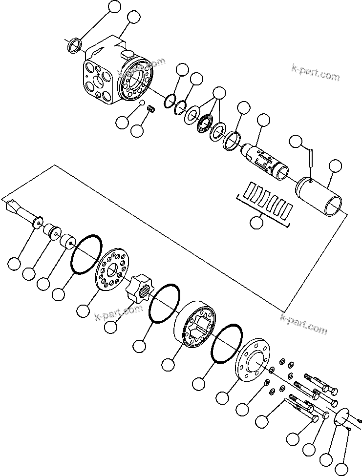 Komatsu parts book diagram for AFE57-AV 830E-1AC S/N A30194 - A30195    YANDICOOGINA: STEERING CONTROL UNIT (PB6905)