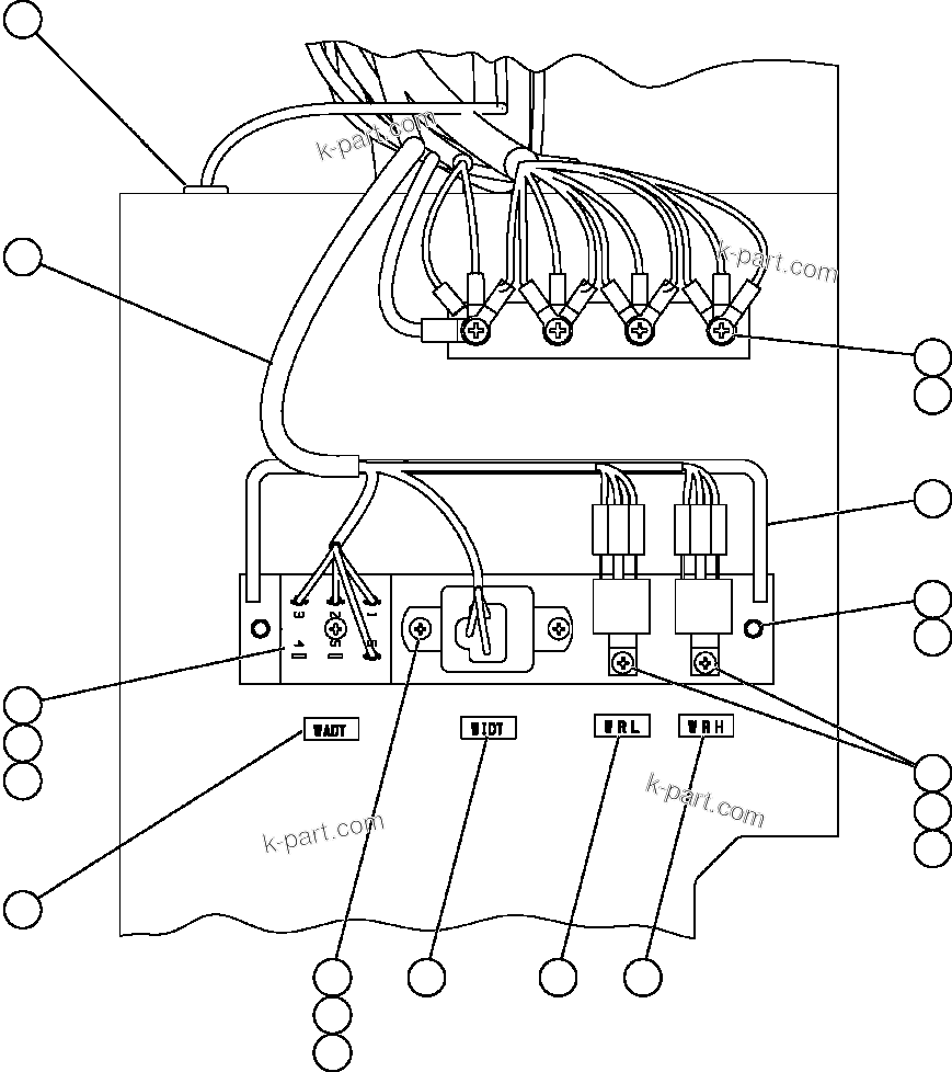 Komatsu parts book diagram for AFE57-AV 830E-1AC S/N A30194 - A30195    YANDICOOGINA: WIPER/WASHER TIMER DELAY MODULES
