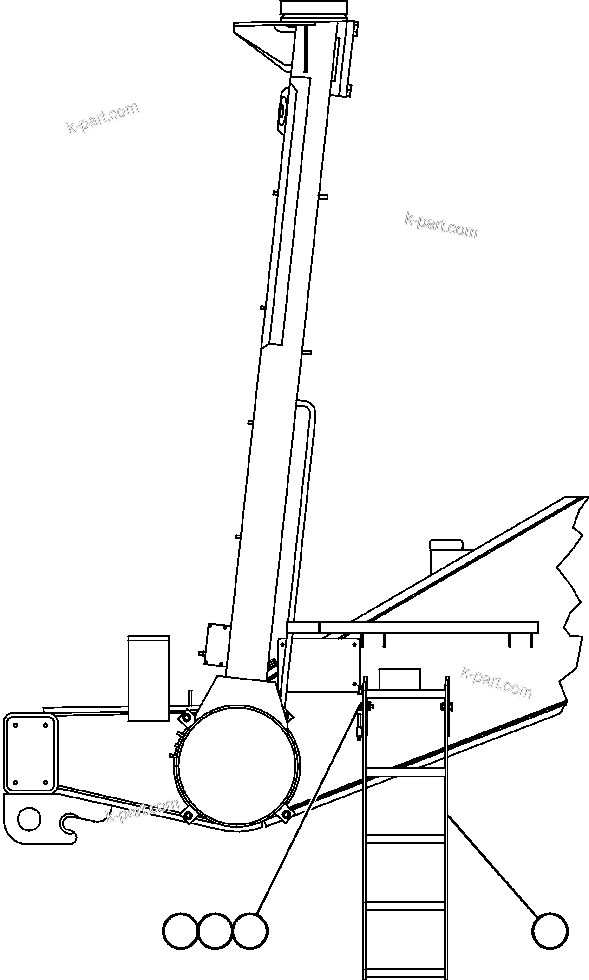 Komatsu parts book diagram for AFE57-C 830E-AC S/N A30005 & A30009-A30010 & A30012-A30013         MINERA HUASCO (CMH): ACCESS LADDERS INSTALLATION