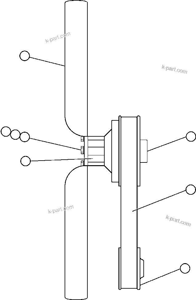 Komatsu parts book diagram for AFE57-C 830E-AC S/N A30005 & A30009-A30010 & A30012-A30013         MINERA HUASCO (CMH): FAN & FAN DRIVE