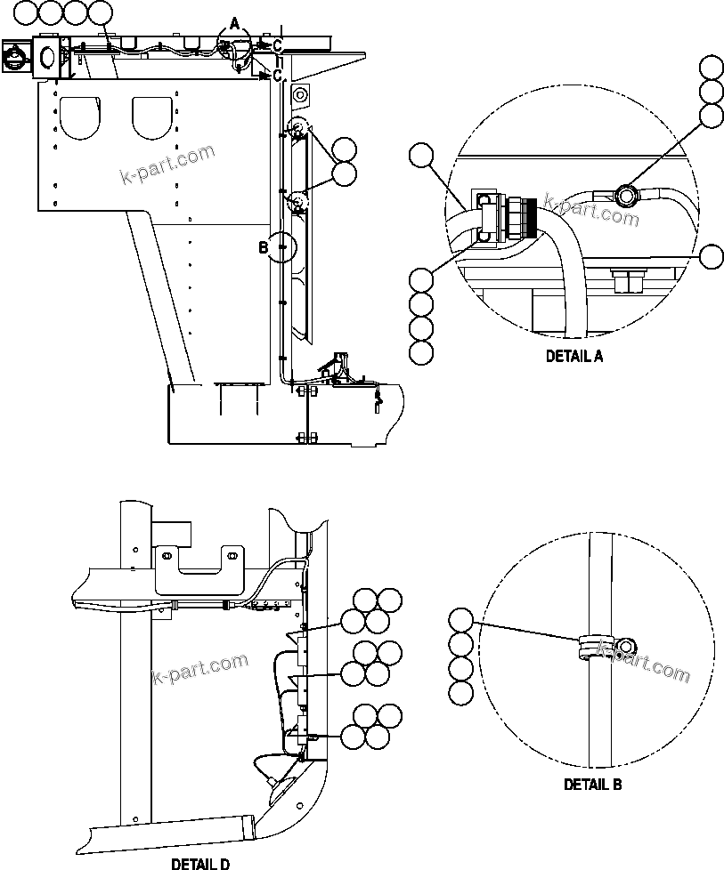 Komatsu parts book diagram for AFE57-C 830E-AC S/N A30005 & A30009-A30010 & A30012-A30013         MINERA HUASCO (CMH): RIGHT DECK ELECTRICAL GROUP