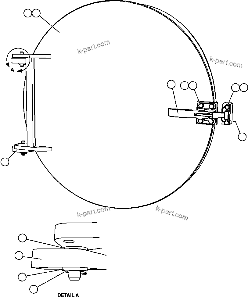 Komatsu parts book diagram for AFE57-CB 830E-1AC S/N A30340 - A30343     FELIX RESOURCES: REAR HATCH COVER INSTALLATION