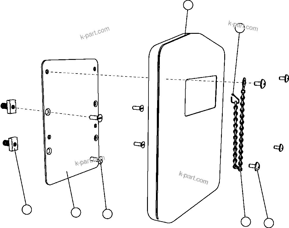 Komatsu parts book diagram for AFE57-CB 830E-1AC S/N A30340 - A30343     FELIX RESOURCES: MANUAL HOLDER