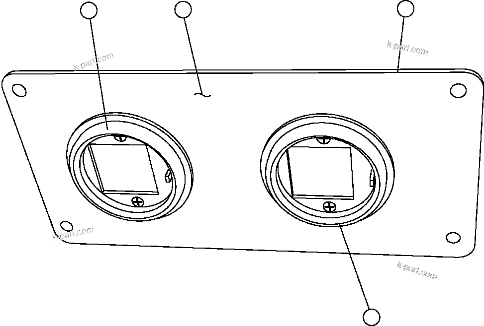 Komatsu parts book diagram for AFE57-CB 830E-1AC S/N A30340 - A30343     FELIX RESOURCES: AIR CLEANER RESTRICTION GAUGE MODULE (EL1086)