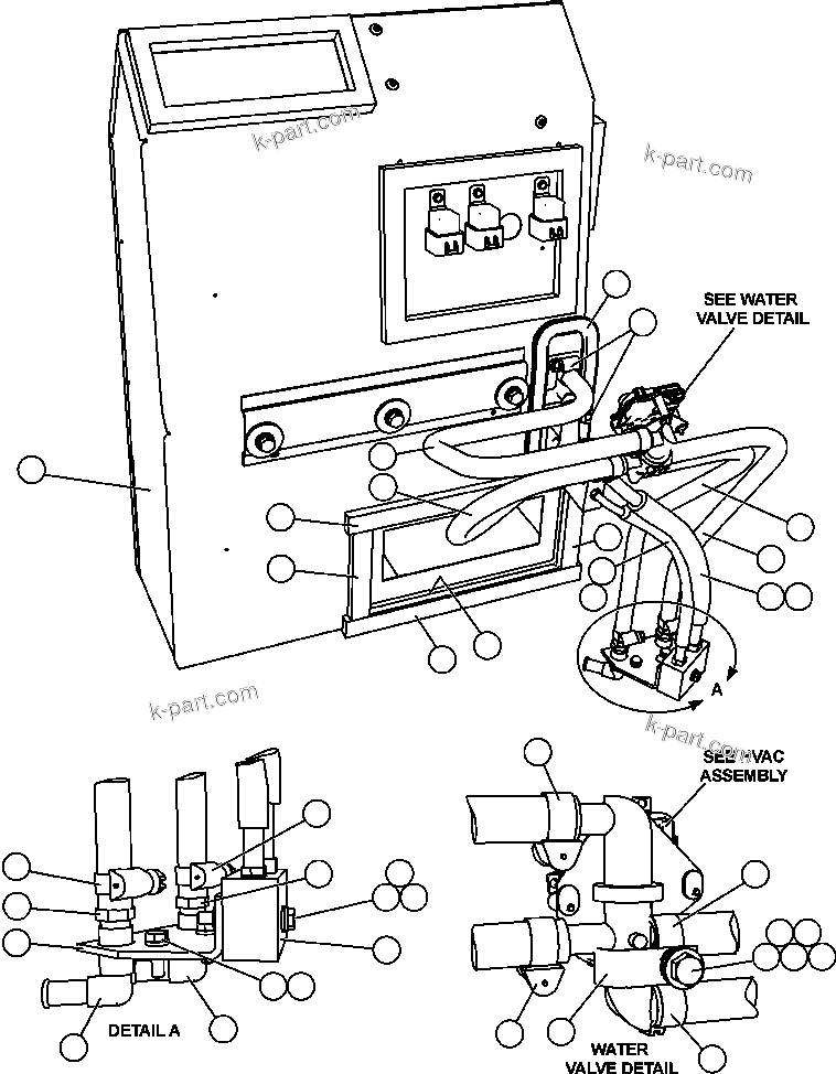 Komatsu parts book diagram for AFE57-CB 830E-1AC S/N A30340 - A30343     FELIX RESOURCES: HVAC INSTALLATION ( 2/2)