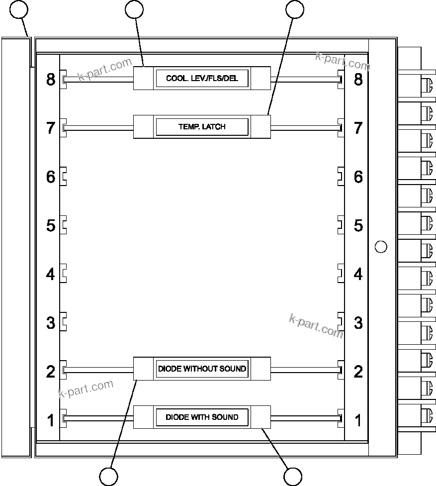 Komatsu parts book diagram for AFE57-CB 830E-1AC S/N A30340 - A30343     FELIX RESOURCES: AID MODULE ASSEMBLY (PC1810)