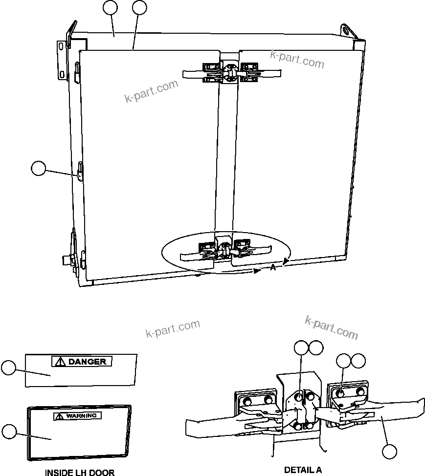 Komatsu parts book diagram for AFE57-CB 830E-1AC S/N A30340 - A30343     FELIX RESOURCES: HYDRAULIC CABINET  1/4