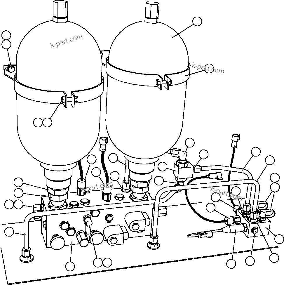 Komatsu parts book diagram for AFE57-CB 830E-1AC S/N A30340 - A30343     FELIX RESOURCES: HYDRAULIC CABINET  3/4