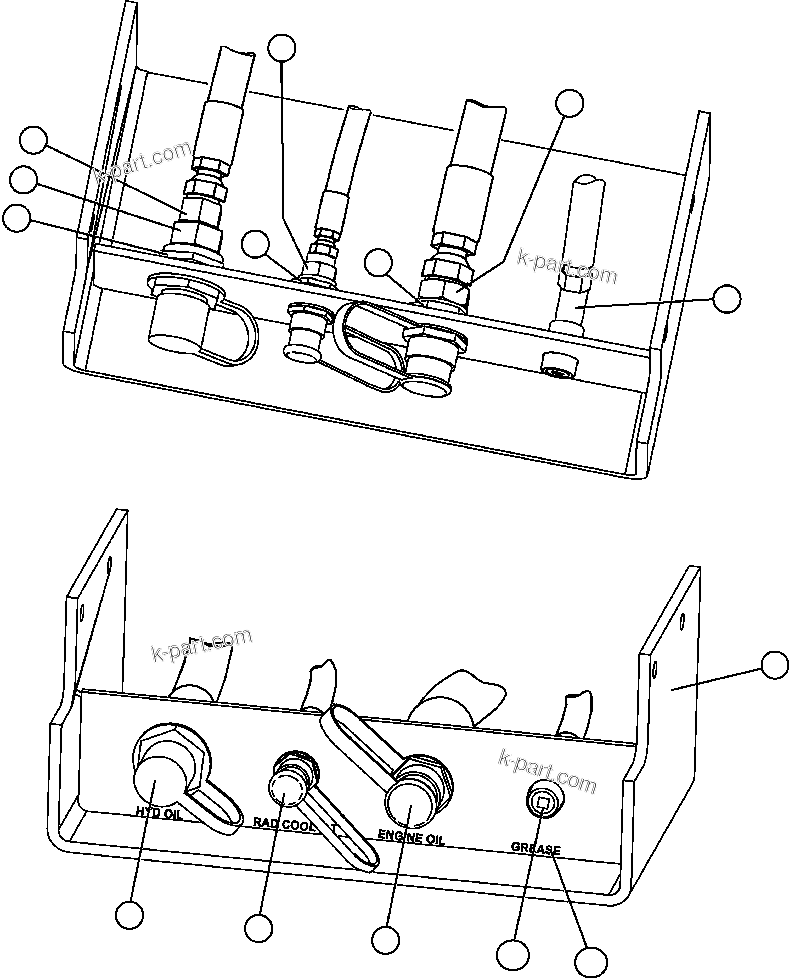 Komatsu parts book diagram for AFE57-CB 830E-1AC S/N A30340 - A30343     FELIX RESOURCES: SERVICE CENTER - FILL STATION