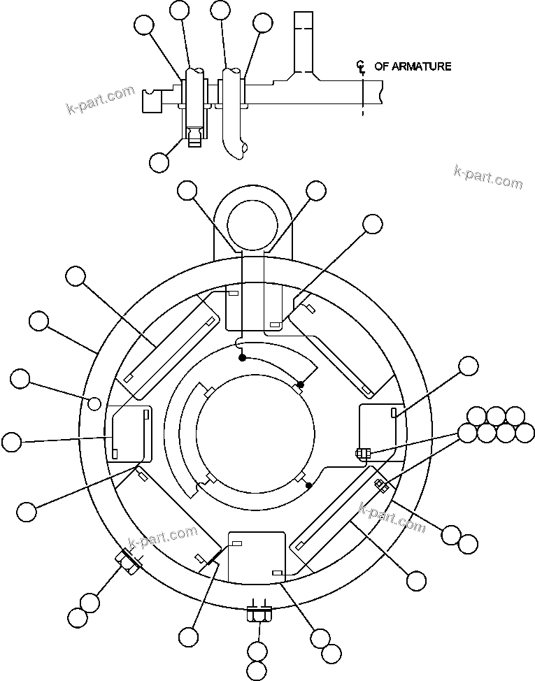 Komatsu parts book diagram for AFE57-CB 830E-1AC S/N A30340 - A30343     FELIX RESOURCES: BLOWER MOTOR (FIELD INSTALLATION) (XA4146)