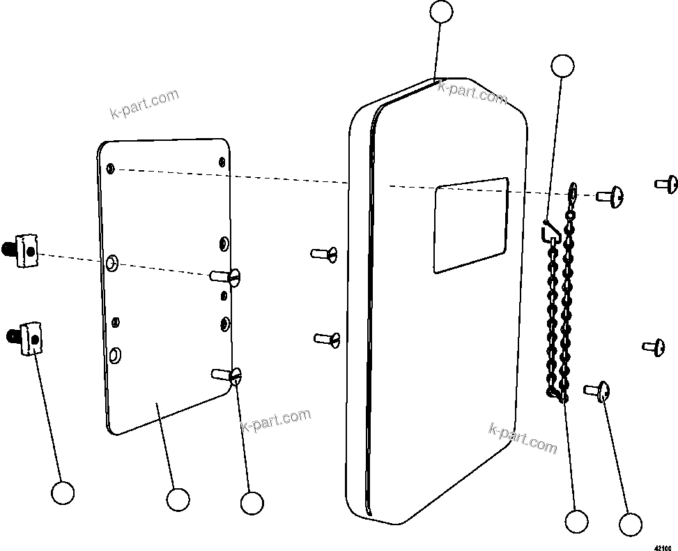 Komatsu parts book diagram for AFE57-CV 830E-1AC S/N A30461 - A30463 & A30470 - A30472     BARRICK BALD MOUNTAIN: MANUAL HOLDER