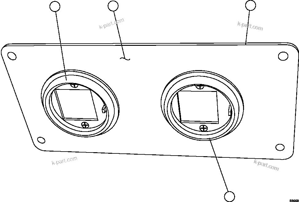 Komatsu parts book diagram for AFE57-CV 830E-1AC S/N A30461 - A30463 & A30470 - A30472     BARRICK BALD MOUNTAIN: AIR CLEANER RESTRICTION GAUGE MODULE (EL1086)