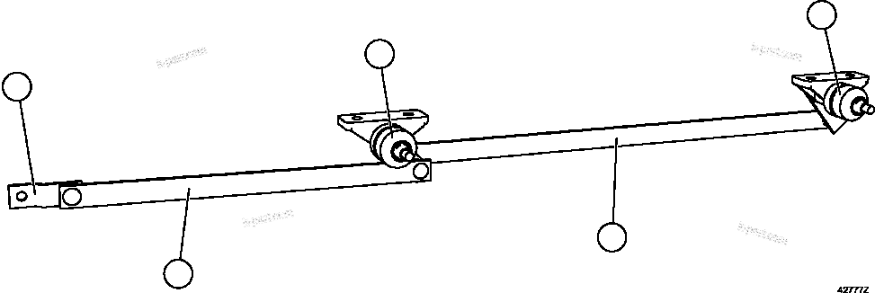 Komatsu parts book diagram for AFE57-CV 830E-1AC S/N A30461 - A30463 & A30470 - A30472     BARRICK BALD MOUNTAIN: WIPER LINKAGE ASSEMBLY (PB9926)