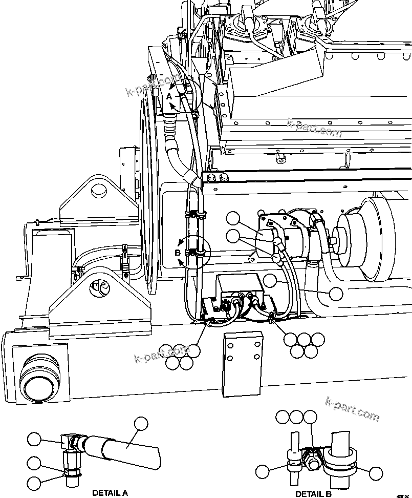 Komatsu parts book diagram for AFE57-CV 830E-1AC S/N A30461 - A30463 & A30470 - A30472     BARRICK BALD MOUNTAIN: STARTING SYSTEM WIRING  5/5