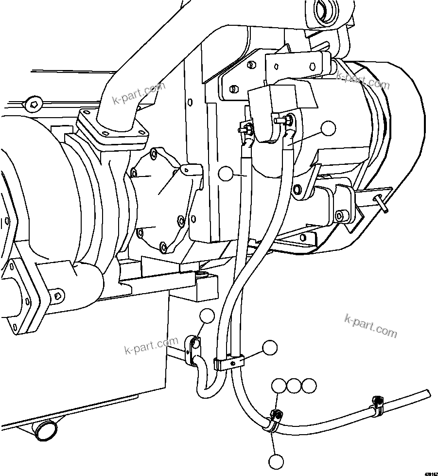 Komatsu parts book diagram for AFE57-CV 830E-1AC S/N A30461 - A30463 & A30470 - A30472     BARRICK BALD MOUNTAIN: ALTERNATOR WIRING