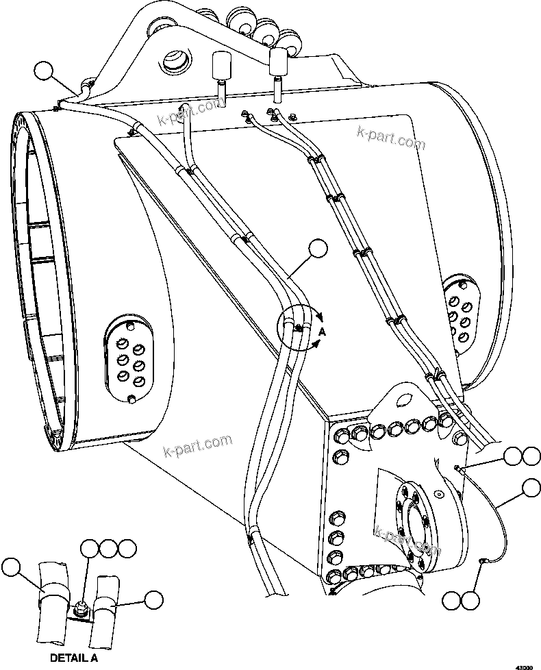 Komatsu parts book diagram for AFE57-CV 830E-1AC S/N A30461 - A30463 & A30470 - A30472     BARRICK BALD MOUNTAIN: REAR AXLE WIRING