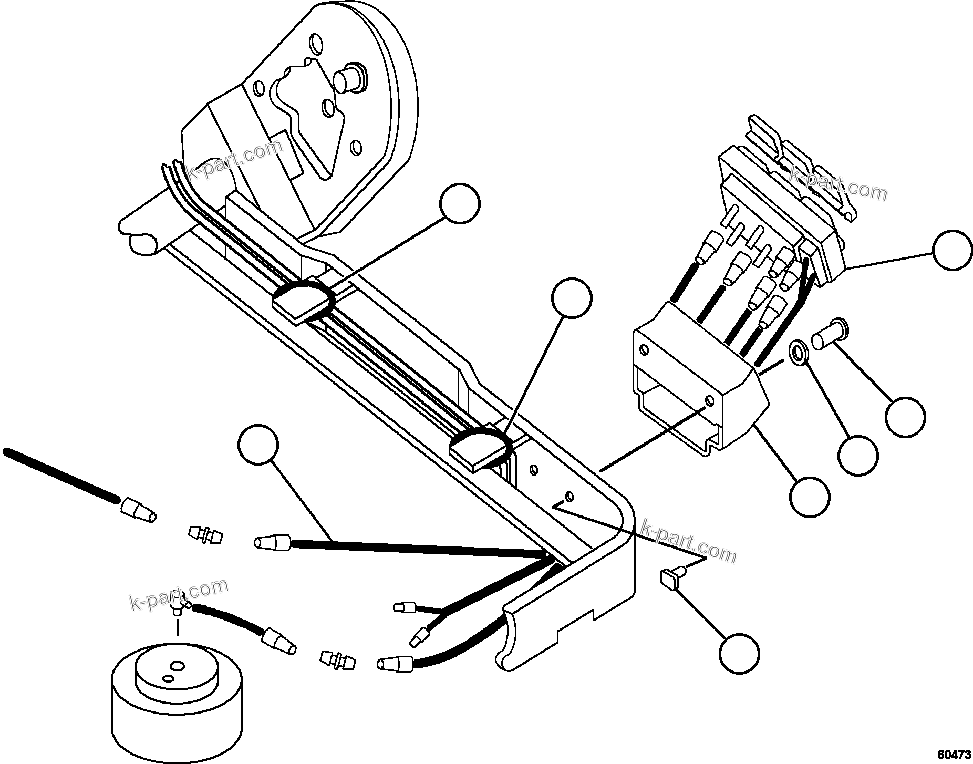 Komatsu parts book diagram for AFE57-CX 830E-1AC S/N A30505 - A30506     HIBBING TACONITE: OPERATOR'S SEAT ASSEMBLY   5/6 (PC2324)