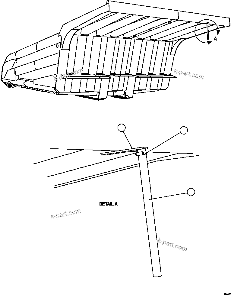 Komatsu parts book diagram for AFE57-CX 830E-1AC S/N A30505 - A30506     HIBBING TACONITE: BODY POSITION INDICATOR