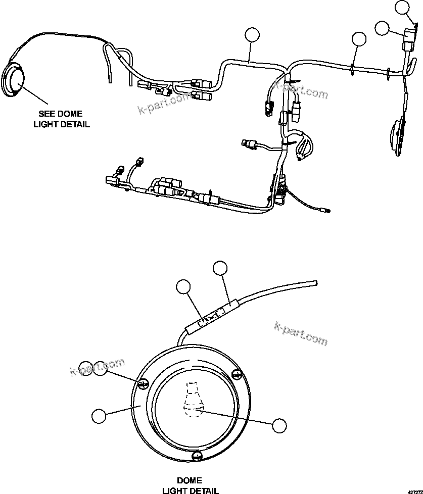 Komatsu parts book diagram for AFE57-CX 830E-1AC S/N A30505 - A30506     HIBBING TACONITE: HYDRAULIC CABINET WIRING