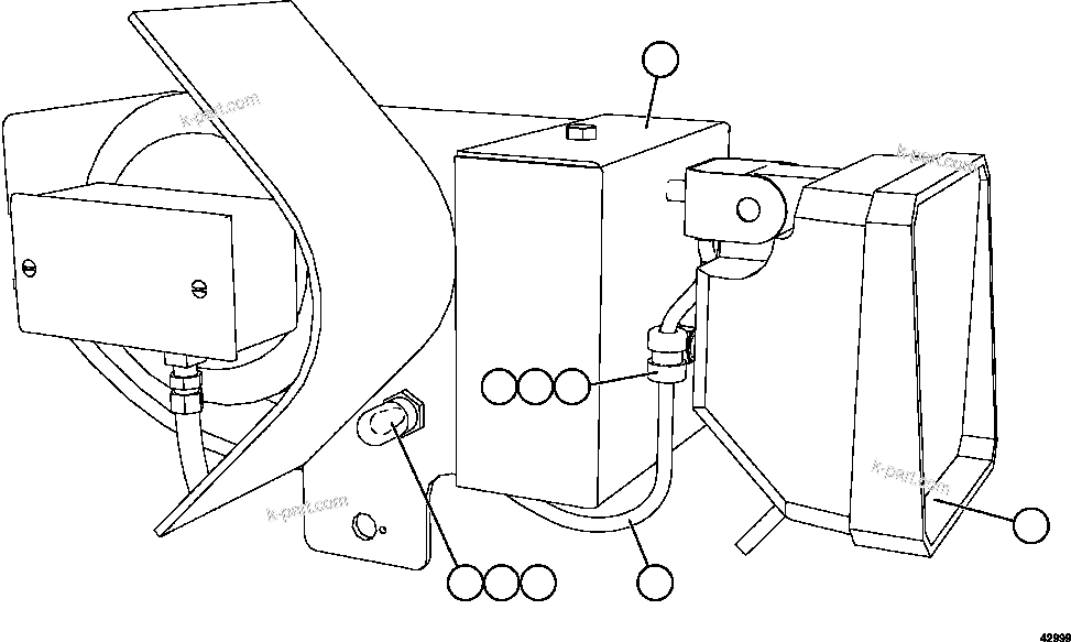 Komatsu parts book diagram for AFE57-CX 830E-1AC S/N A30505 - A30506     HIBBING TACONITE: REAR AXLE SERVICE LIGHT