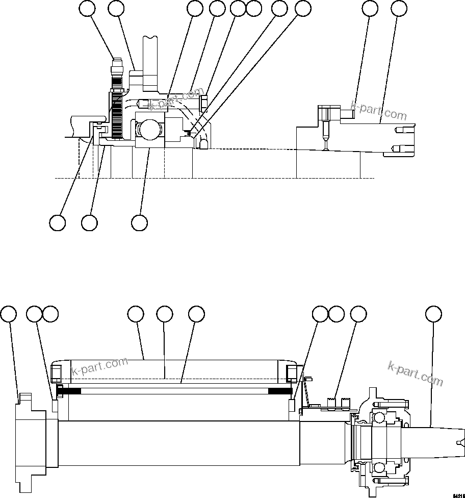 Komatsu parts book diagram for AFE57-CX 830E-1AC S/N A30505 - A30506     HIBBING TACONITE: ALTERNATOR - ENGINE MOUNT ( 2/2)