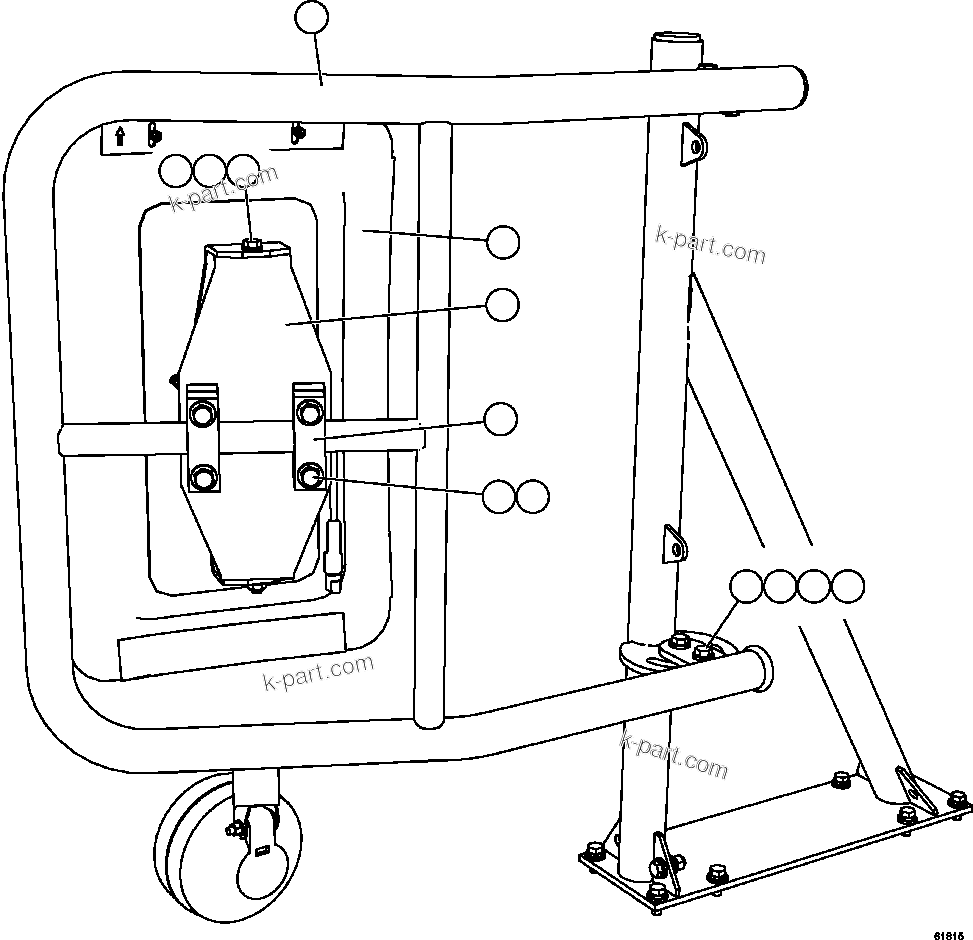 Komatsu parts book diagram for AFE57-EX 830E-1AC S/N A30637 - A30638    HINDUSTAN ZINC: RH MIRROR INSTALLATION