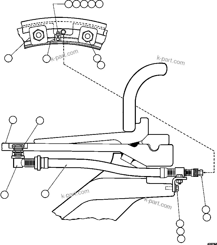 Komatsu parts book diagram for AFE57-EX 830E-1AC S/N A30637 - A30638    HINDUSTAN ZINC: FRONT WHEEL INSTALLATION